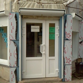 Вентилируемый фасад входной группы из композитных панелей в Воронеже