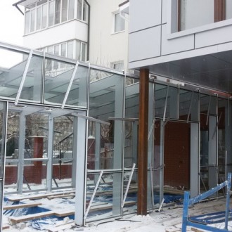 Монтаж вентилируемого фасада из композитных панелей частного дома в Воронеже
