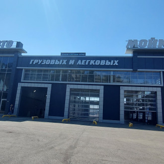 Вентилируемый фасад из композитных панелей автомоечного комплекса в г. Воронеж