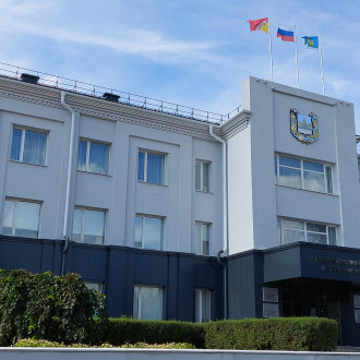 20. Монтаж вентилируемого фасада Администрации Новоусманского муниципального района