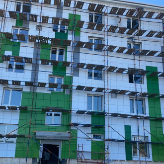 Монтаж вентилируемого фасада из металлокассет с утеплением в Воронежской области