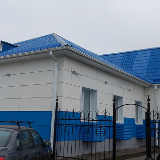 Вентилируемый фасад из металлокассет Расчётно-кассового центра Газпром Межрегионгаз Воронеж