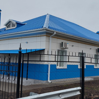 Вентилируемый фасад из металлокассет Расчётно-кассового центра Газпром Межрегионгаз Воронеж