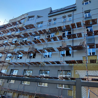 Монтаж вентилируемого фасада офисного здания в Воронеже