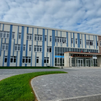 Устройство "Мокрого фасада" с утеплением общеобразовательной школы в Туле