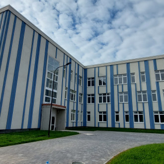 Устройство "Мокрого фасада" с утеплением общеобразовательной школы в Туле