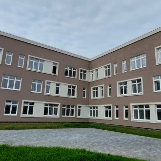 Устройство "Мокрого фасада" с утеплением общеобразовательной школы в Туле