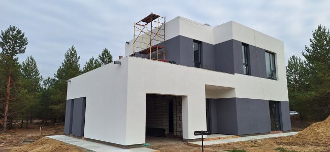 Устройство СФТК частного дома с утеплением стен Воронежская обл. село Ямное
