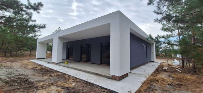 Устройство СФТК с декоративным покрытием "Шуба"частного дома с утеплением стен Воронежская обл. село Ямное